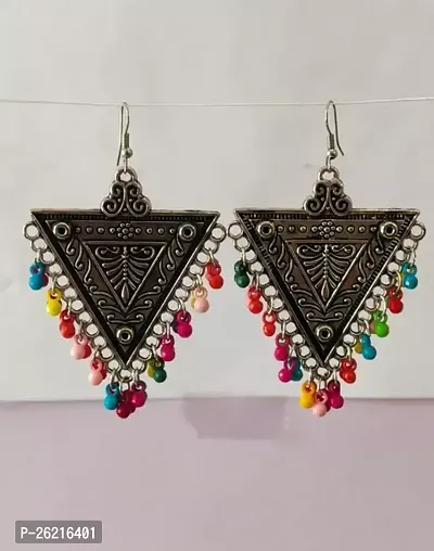 Sparkling Multicoloured Alloy Drop Earrings Earrings For Women