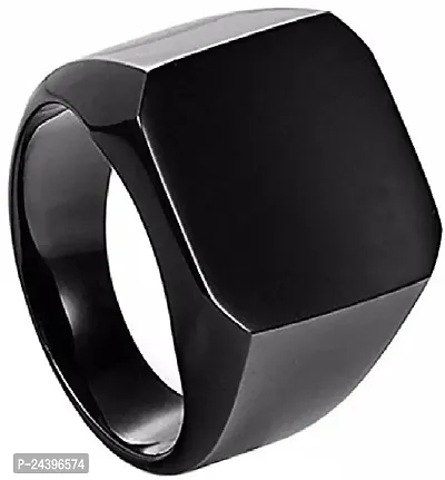 COSMO DUST Men Stainless Steel Ring | Black, One Size | | CDR-009BK(S:19) |-thumb0