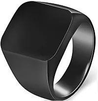 COSMO DUST Men Stainless Steel Ring | Black, One Size | | CDR-009BK(S:19) |-thumb2