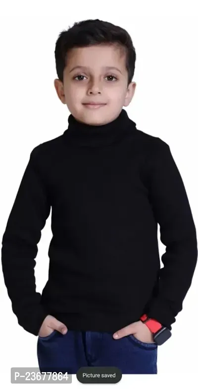 Black High neck for boys-thumb0