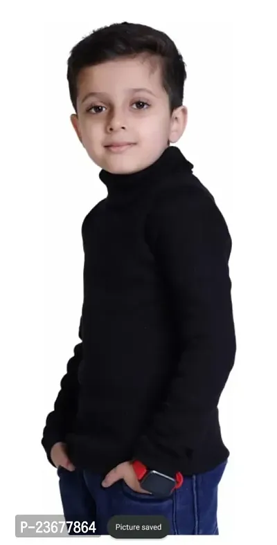 Black High neck for boys-thumb2