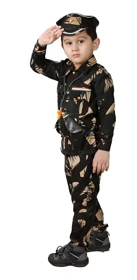 Classy Printed Army Theme Clothing Set-thumb1