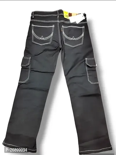 Black straight jeans for men-thumb4