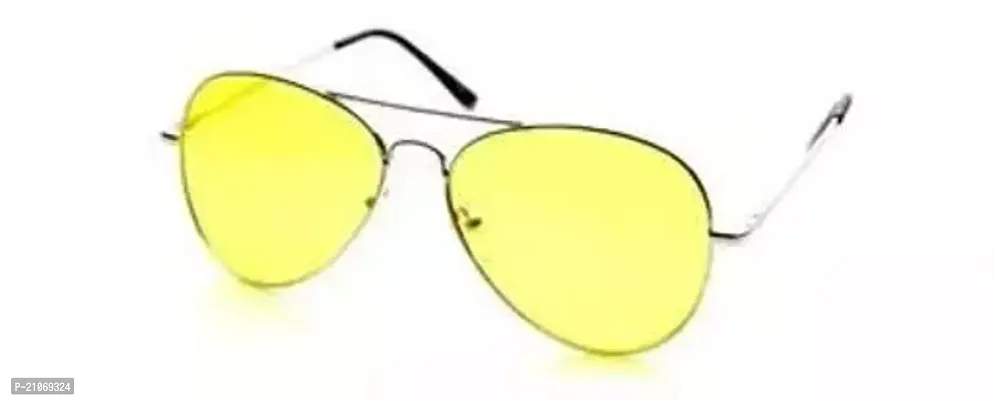 Fabulous Yellow Alloy Shield Sunglasses For Men-thumb0