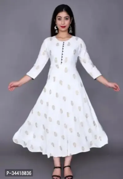 Fancy Rayon Kurtas For Women-thumb0