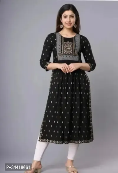 Fancy Rayon Kurtas For Women-thumb0