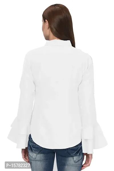 Thisbe?Women's Bell Sleeves Formal Shirt-thumb4