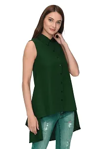 Thisbe Women's Sleeveless Casual/Formal Top with Collar-thumb2