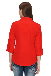 Thisbe?Women's Red Color 3/4th Sleeves Formal Shirt-thumb3