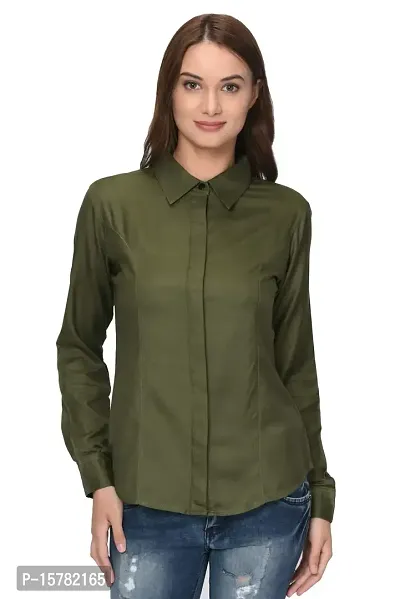 Thisbe Women's Full Sleeves Spread Collar Casual/Formal Shirt-thumb0