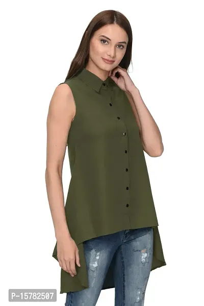 Thisbe Women's Sleeveless Casual/Formal Top with Collar-thumb3