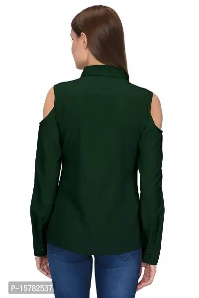 Thisbe?Women's Green Color Full Sleeves Formal Shirt-thumb4