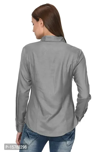 Thisbe Women's Full Sleeves Spread Collar Casual/Formal Shirt-thumb4