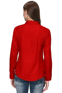 Thisbe?Women's Red Color Full Sleeves Formal Shirt-thumb3