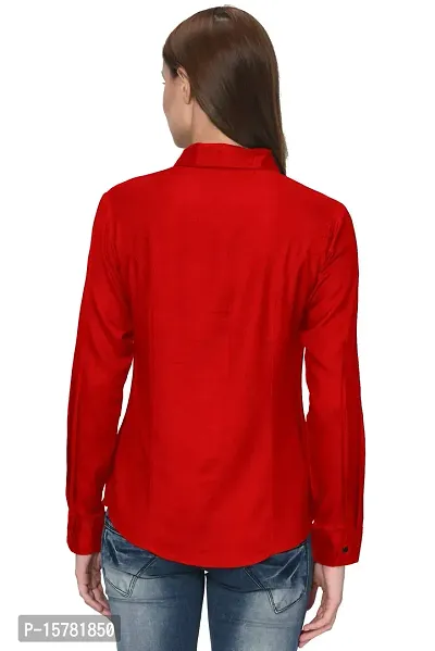 Thisbe?Women's Red Color Full Sleeves Formal Shirt-thumb4
