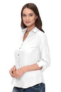 Thisbe Women's Formal Shirt (THI_3/4_Sleeve_Shirt_White_Medium)-thumb1