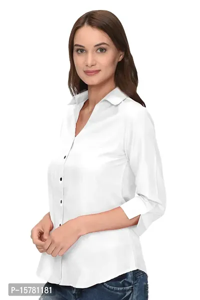Thisbe Women's Formal Shirt (THI_3/4_Sleeve_Shirt_White_Medium)-thumb2