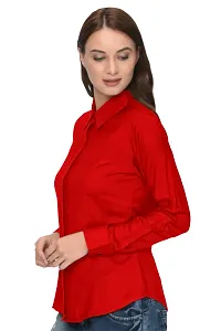 Thisbe?Women's Red Color Full Sleeves Formal Shirt-thumb1