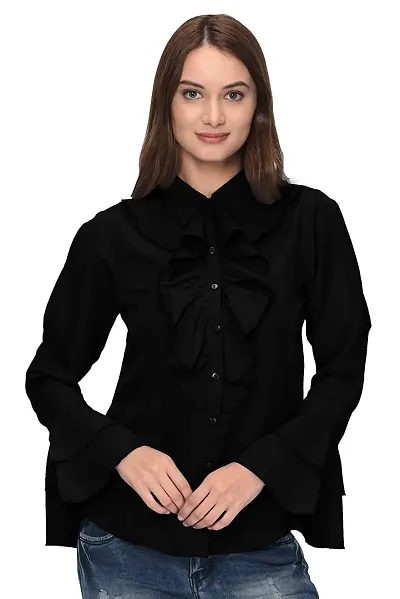 Thisbe?Women's Bell Sleeves Formal Shirt