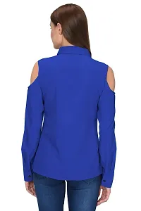 Thisbe?Women's Royal Blue Color Full Sleeves Formal Shirt-thumb3