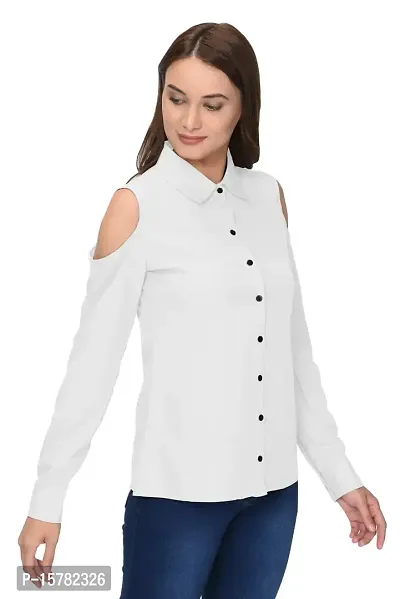 Thisbe?Women's White Color Full Sleeves Formal Shirt-thumb3