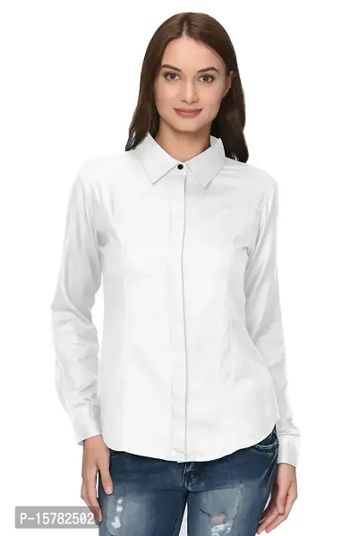 Thisbe Women's Full Sleeves Spread Collar Casual/Formal Shirt
