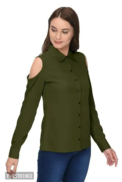 Thisbe?Women's Caper Color Full Sleeves Formal Shirt-thumb3