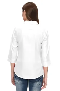 Thisbe Women's Formal Shirt (THI_3/4_Sleeve_Shirt_White_Medium)-thumb3