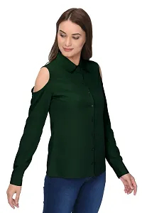 Thisbe?Women's Green Color Full Sleeves Formal Shirt-thumb2