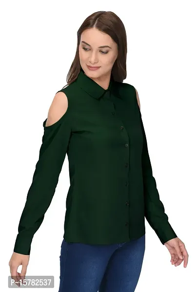 Thisbe?Women's Green Color Full Sleeves Formal Shirt-thumb3