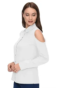 Thisbe?Women's White Color Full Sleeves Formal Shirt-thumb1