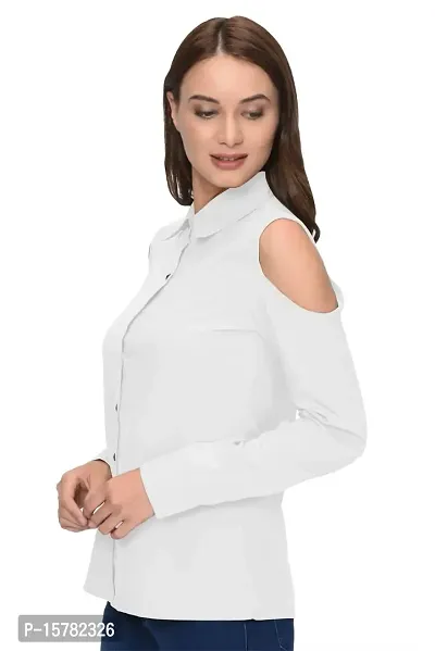 Thisbe?Women's White Color Full Sleeves Formal Shirt-thumb2