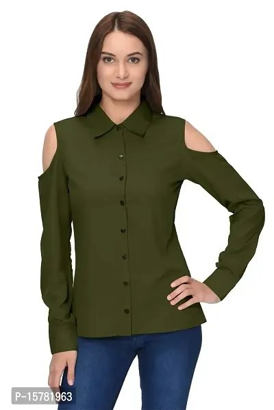 Thisbe?Women's Caper Color Full Sleeves Formal Shirt-thumb0