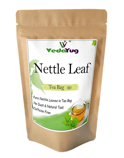 VY VedaYug Nettle Leaf Tea 40 Eco-Friendly Tea Bags/Himalayan Stinging Nettle Dried / 100% Natural  Pure Herbs ndash; 40 Pec