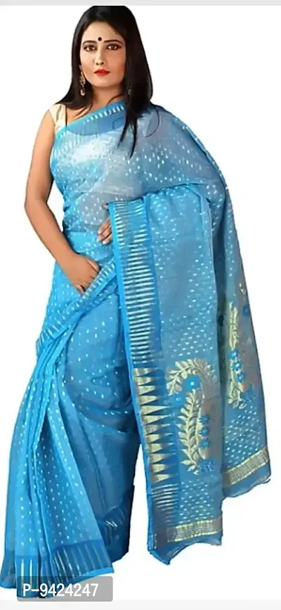 Classy Cotton Jamdhani Saree For Women-thumb0