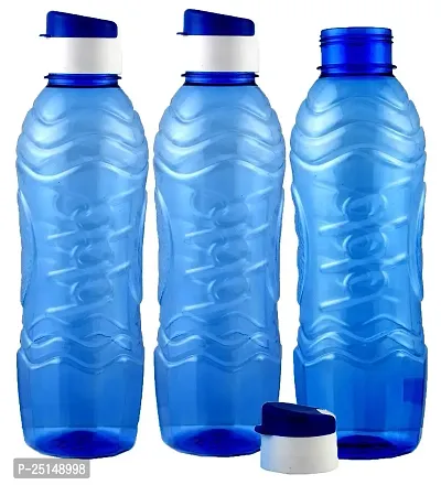 Premium Quality Plastic 1 Ltr Water Bottles Pack Of 3
