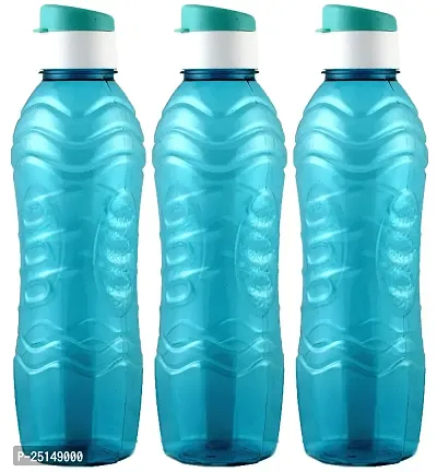 Premium Quality Plastic 1 Ltr Water Bottles Pack Of 3-thumb0