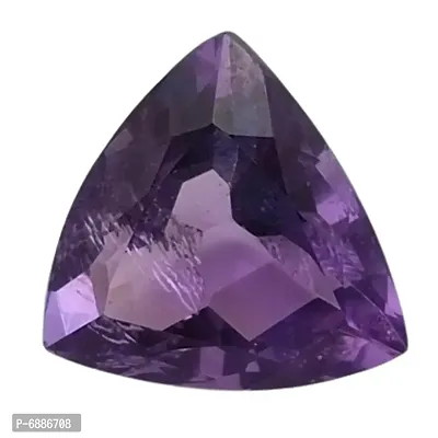 Natural Amethyst Good Quality 9.15 Carat Rare Trillion Shape Gemstone with Genuine Lab Certificate-thumb0