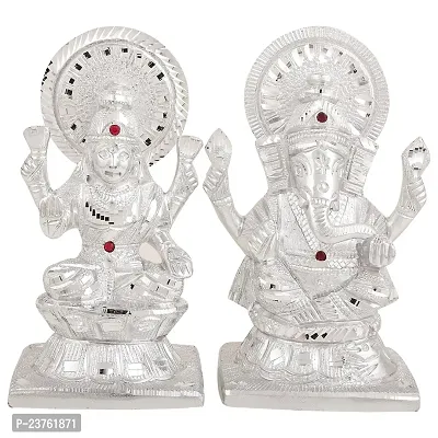 Laxmi Ganesh Murti for Diwali Puja, Lakshmi Ganapati Murti for Home Office Diwali Decoration Items, Pooja Idols(Diwali Gift Items Idols)-thumb0