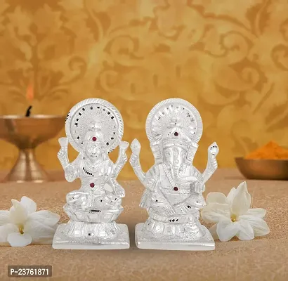 Laxmi Ganesh Murti for Diwali Puja, Lakshmi Ganapati Murti for Home Office Diwali Decoration Items, Pooja Idols(Diwali Gift Items Idols)-thumb2
