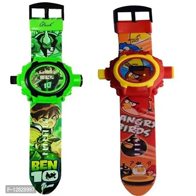 Ben 10 And Angry Bird Projector Watch, 24 Images (Multi Color) - Pack Of 2-thumb0