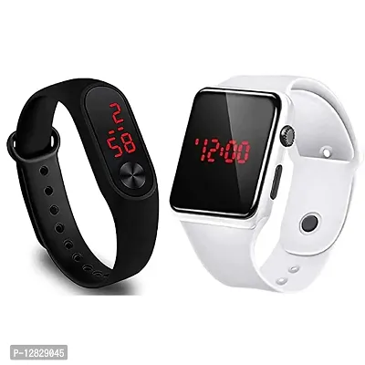 Digital Red Led Watch For Kids Pack Of 2-thumb0
