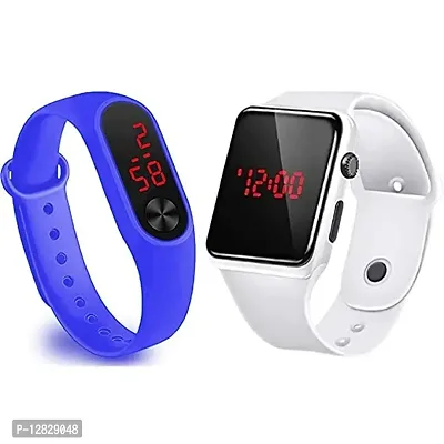 Digital Red Led Watch For Kids Pack Of 2