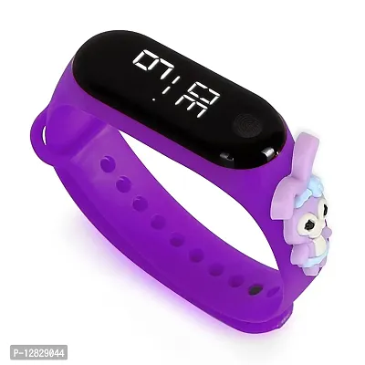 Cartoon Purple Waterproof Led Watch