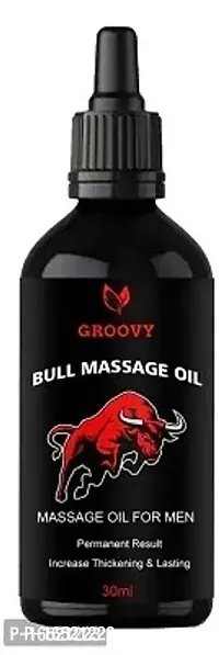 Groovy Premium sexual massage oil for Men big bull, Increase time and pleasure on bad