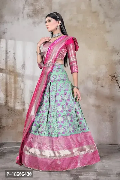 Stylish Soft Silk Lehenga Choli Set For Women-thumb2