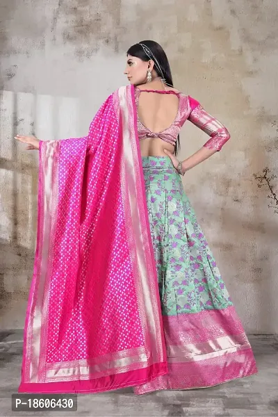 Stylish Soft Silk Lehenga Choli Set For Women-thumb3