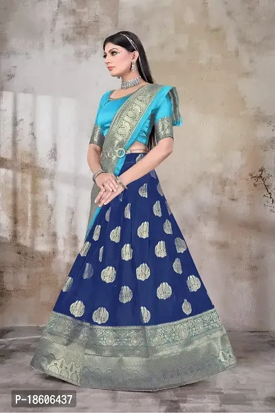 Stylish Soft Silk Lehenga Choli Set For Women-thumb2