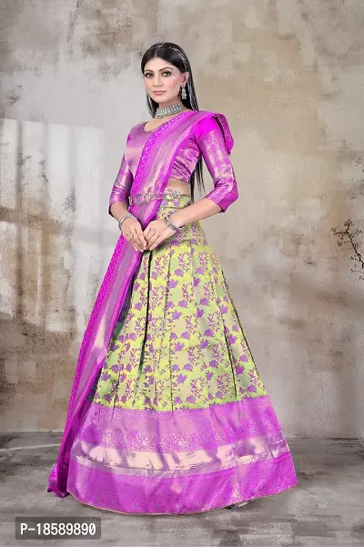 Stylish Soft Silk Lehenga Choli Set For Women-thumb2