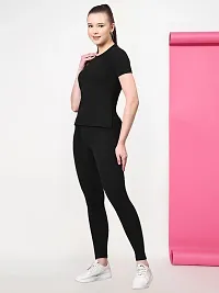 Womens Dailywear Active Wear Top Bottom Suits Track Suit-thumb1